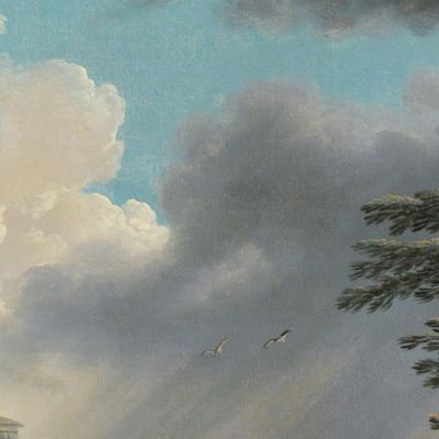 A Storm Near A Rocky Coast Claude-Joseph Vernet cjv11 canvas print