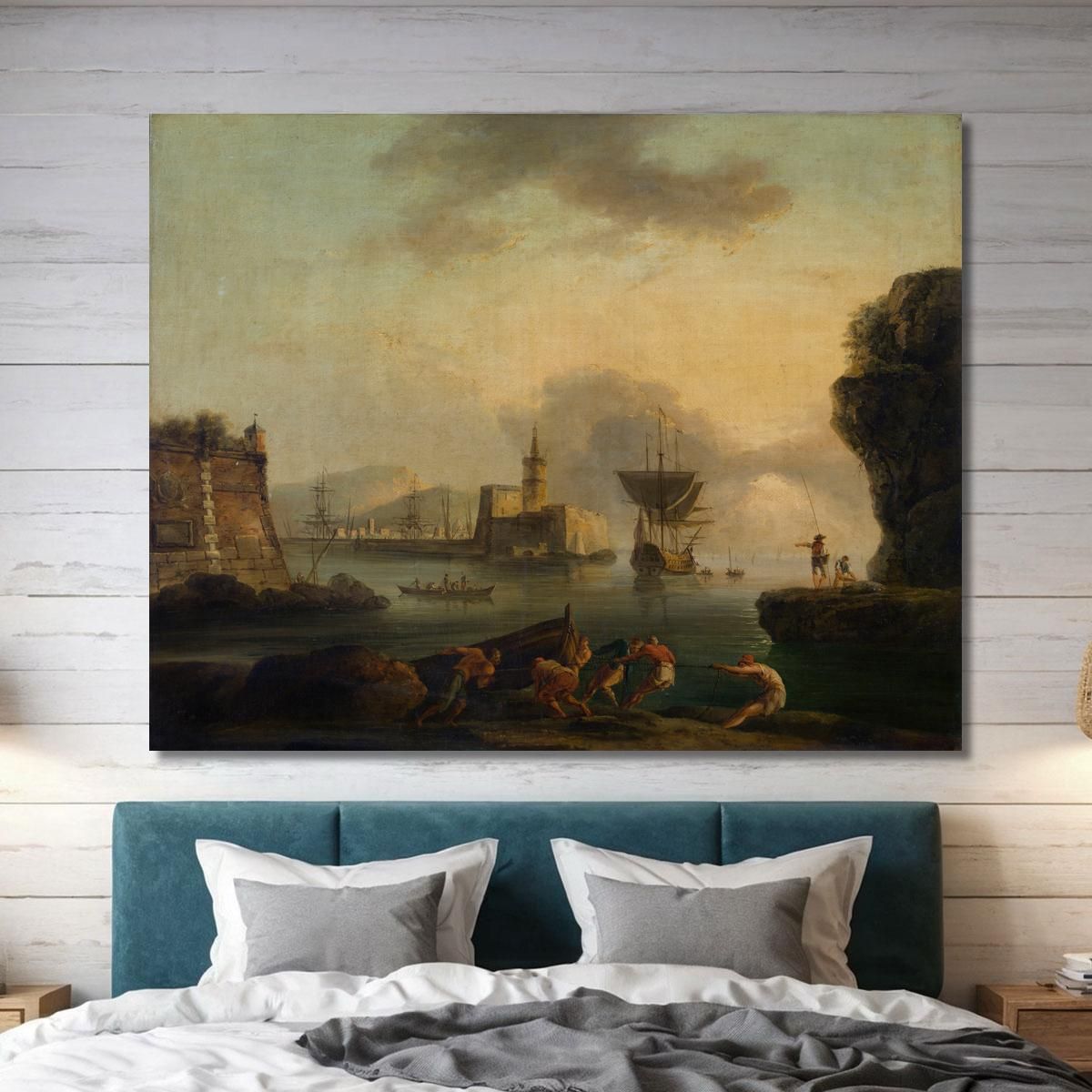 Naples Claude-Joseph Vernet cjv22 canvas print 