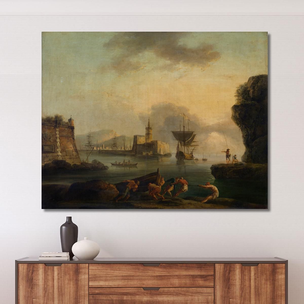 Naples Claude-Joseph Vernet cjv22 canvas print 