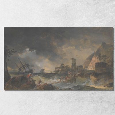 Storm Claude-Joseph Vernet cjv26 canvas print 