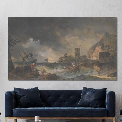 Storm Claude-Joseph Vernet cjv26 canvas print 