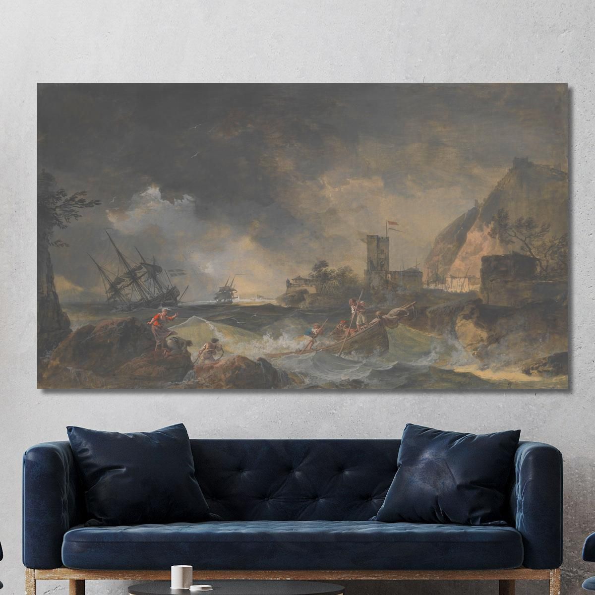 Storm Claude-Joseph Vernet cjv26 canvas print 