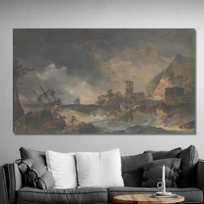 Storm Claude-Joseph Vernet cjv26 canvas print 