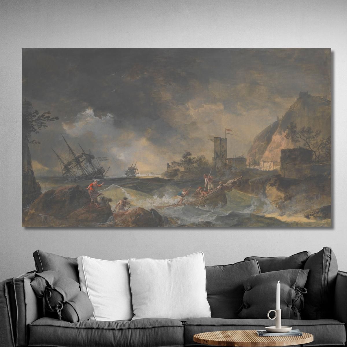 Storm Claude-Joseph Vernet cjv26 canvas print 