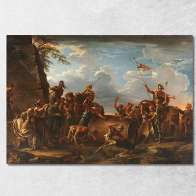 The Death Of Regulus Claude-Joseph Vernet cjv31 canvas print 