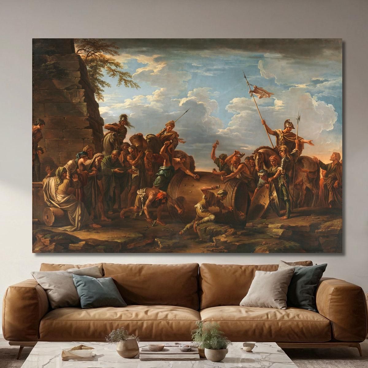 The Death Of Regulus Claude-Joseph Vernet cjv31 canvas print 