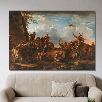 The Death Of Regulus Claude-Joseph Vernet cjv31 canvas print 