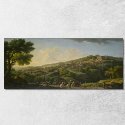 Villa At Caprarola Claude-Joseph Vernet cjv43 canvas print 