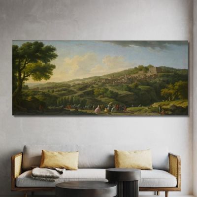 Villa At Caprarola Claude-Joseph Vernet cjv43 canvas print 