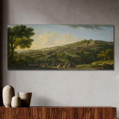 Villa At Caprarola Claude-Joseph Vernet cjv43 canvas print 