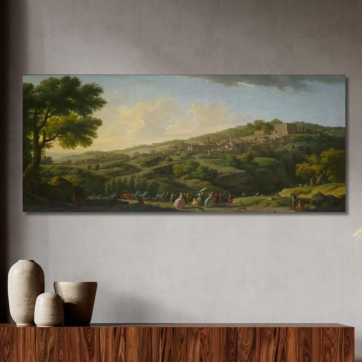 Villa At Caprarola Claude-Joseph Vernet cjv43 canvas print 