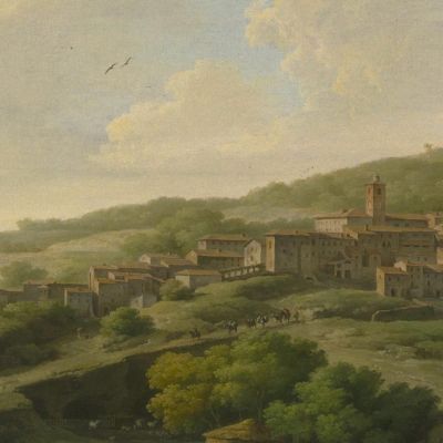 Villa At Caprarola Claude-Joseph Vernet cjv43 canvas print