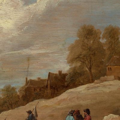 A Landscape With Figures On The Outskirts Of A Town David Teniers The Younger dty9 canvas print