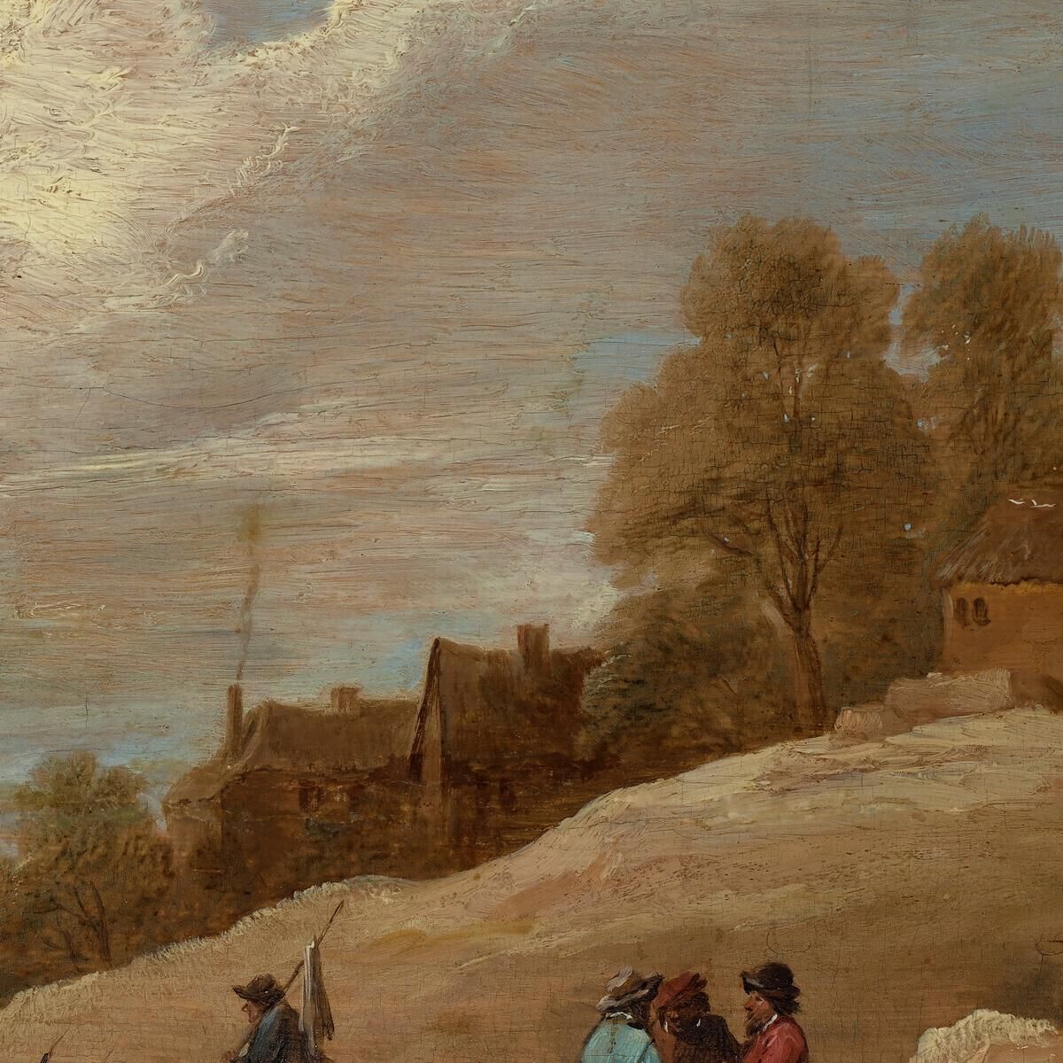 A Landscape With Figures On The Outskirts Of A Town David Teniers The Younger dty9 canvas print