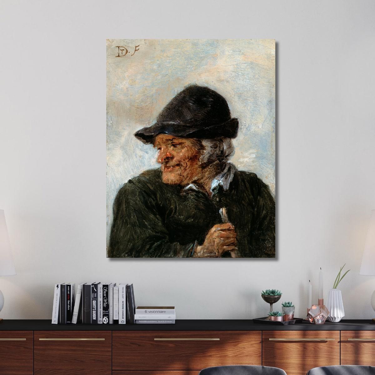 A Peasant David Teniers The Younger dty13 canvas print 