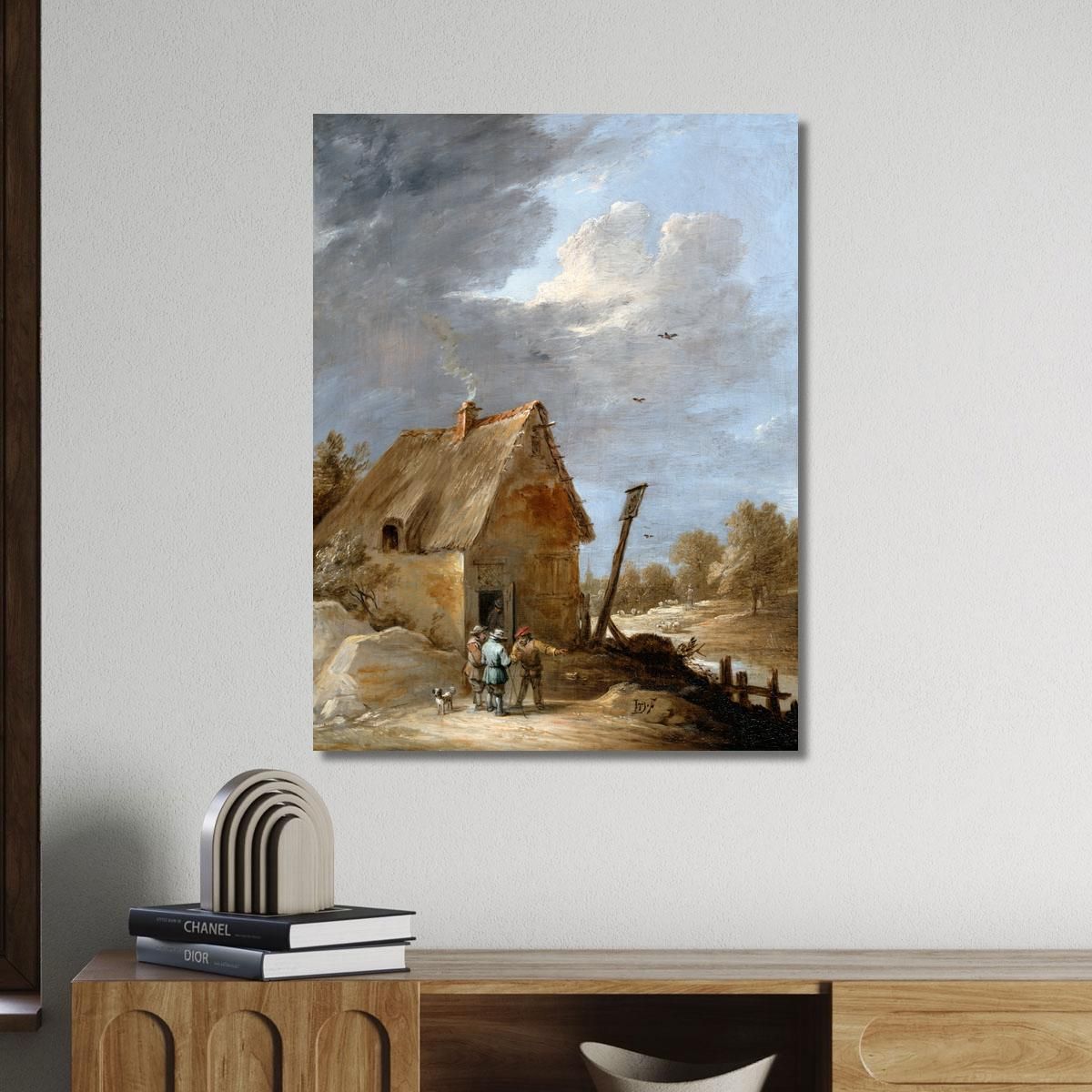 A Road Near A Cottage David Teniers The Younger dty15 canvas print 