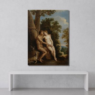 Adam And Eve In Paradise David Teniers The Younger dty18 canvas print 