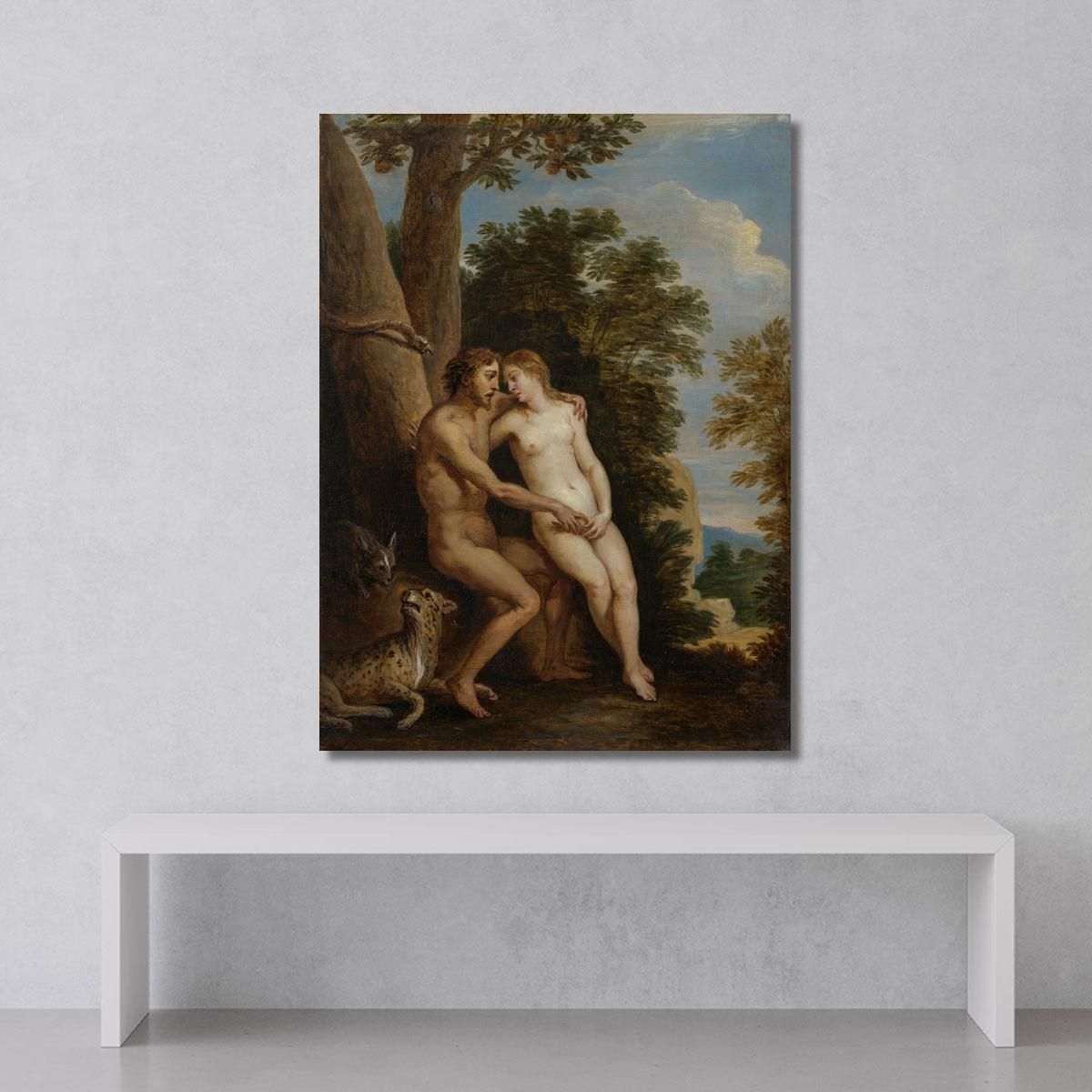 Adam And Eve In Paradise David Teniers The Younger dty18 canvas print 