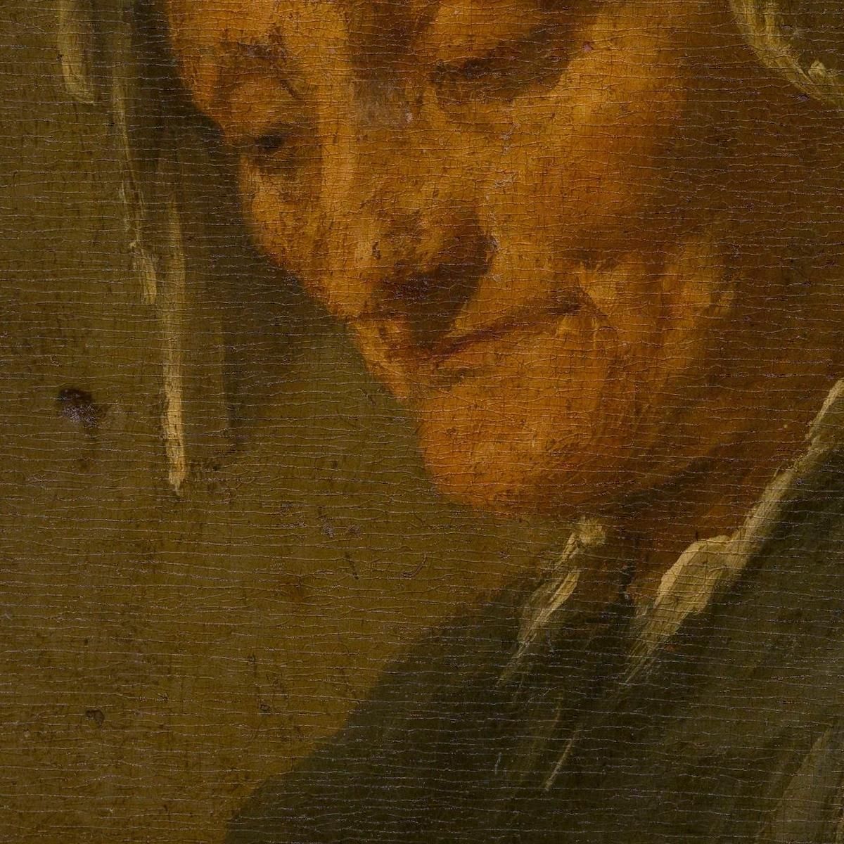 An Old Woman Cutting Tobacco David Teniers The Younger dty25 canvas print