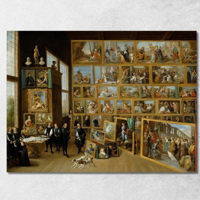 Archduke Leopold William In His Gallery At Brussels David Teniers The Younger dty26 canvas print 