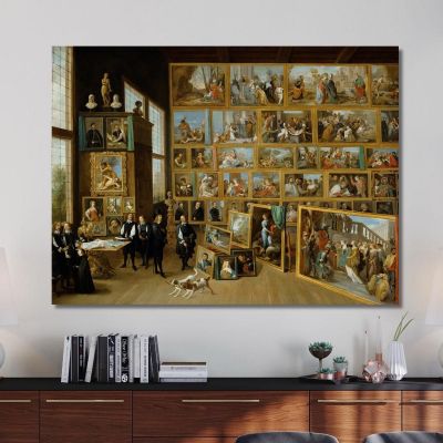 Archduke Leopold William In His Gallery At Brussels David Teniers The Younger dty26 canvas print 