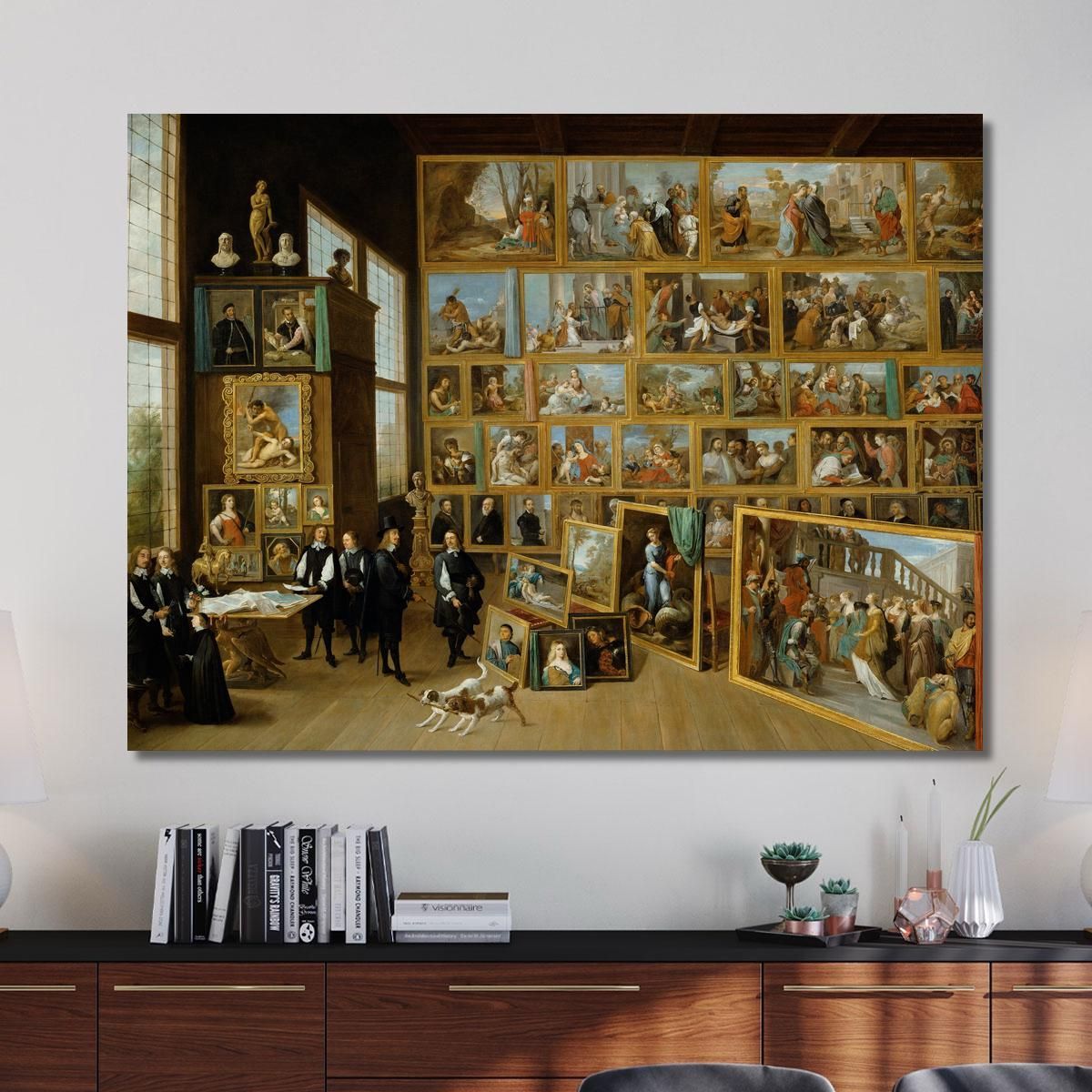 Archduke Leopold William In His Gallery At Brussels David Teniers The Younger dty26 canvas print 