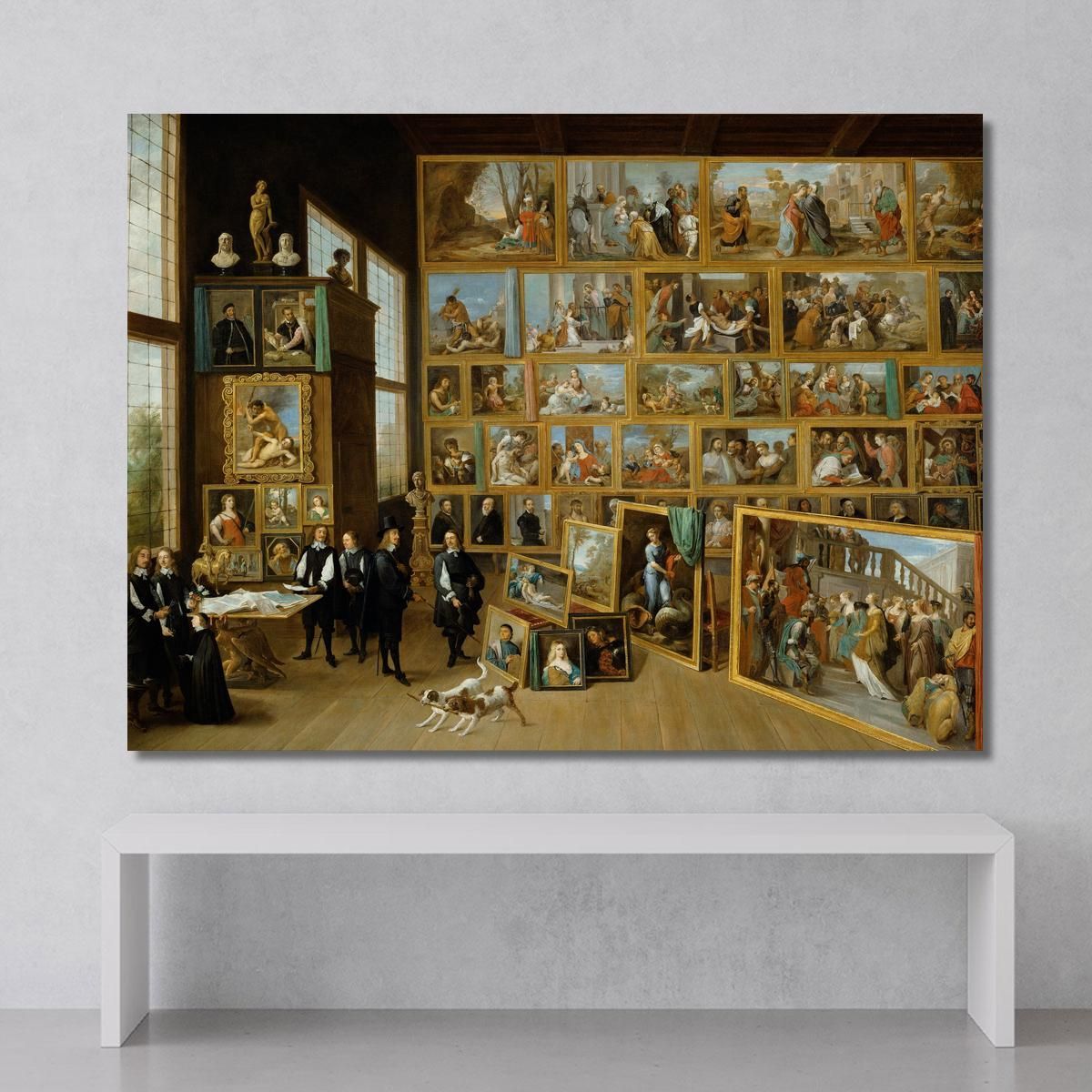 Archduke Leopold William In His Gallery At Brussels David Teniers The Younger dty26 canvas print 