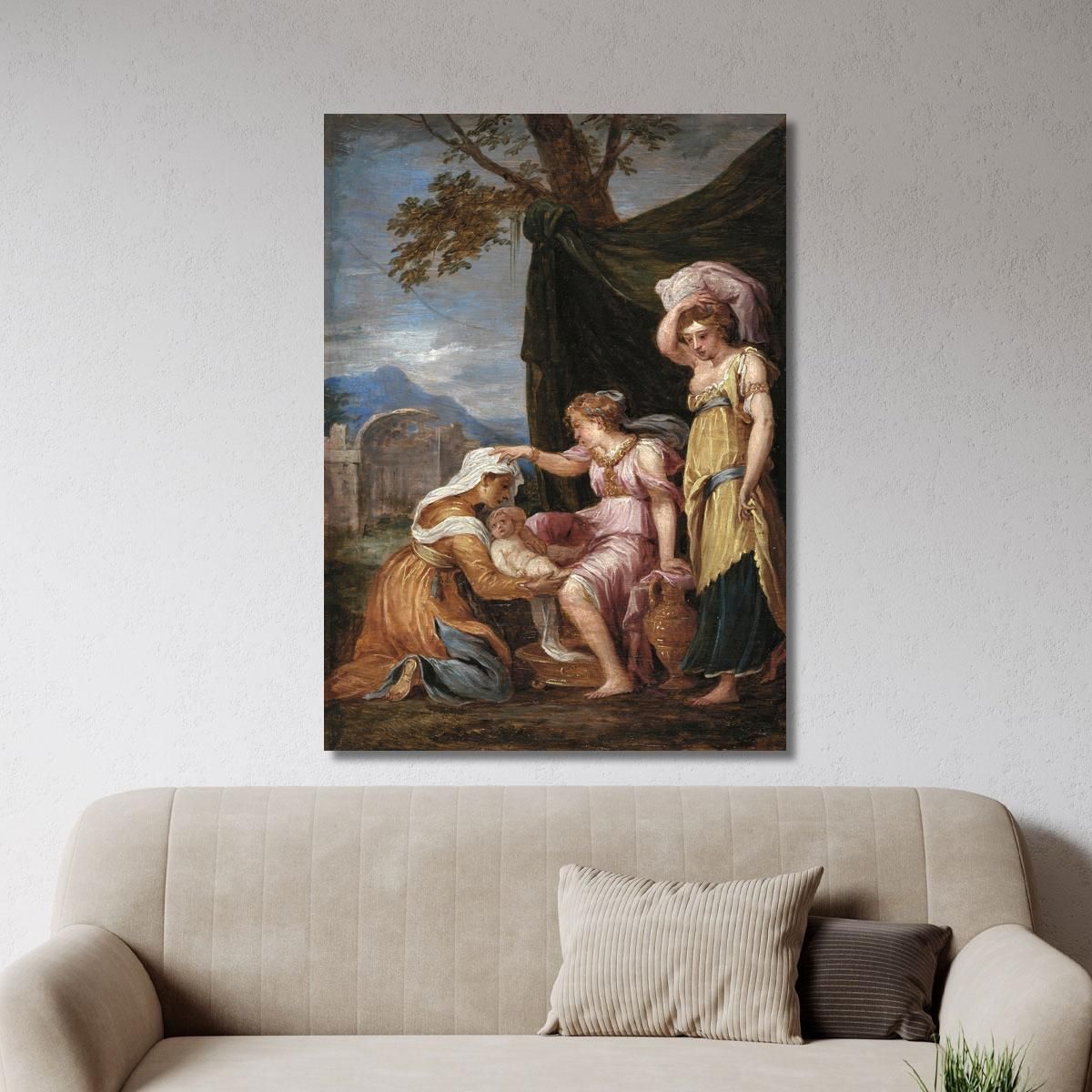 Birth Of Jupiter David Teniers The Younger dty29 canvas print 