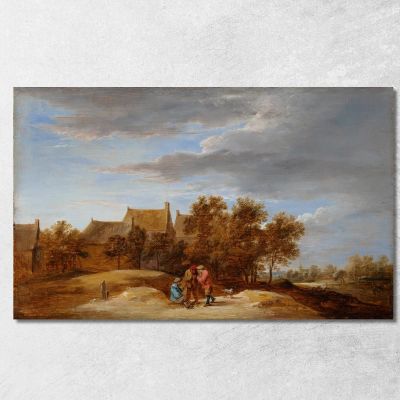By The Wayside David Teniers The Younger dty31 canvas print 
