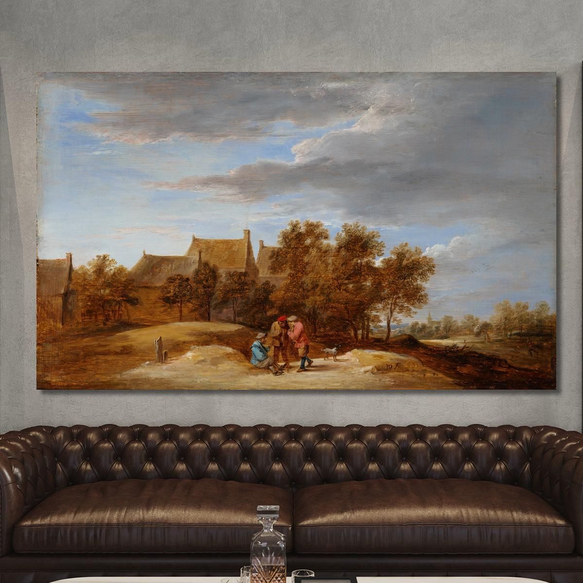 By The Wayside David Teniers The Younger dty31 canvas print 