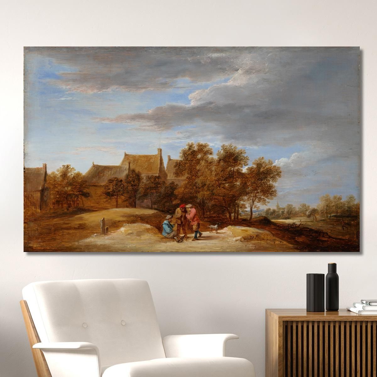By The Wayside David Teniers The Younger dty31 canvas print 