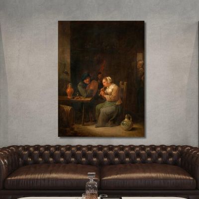 Duet David Teniers The Younger dty34 canvas print 