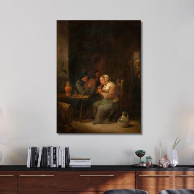 Duet David Teniers The Younger dty34 canvas print 
