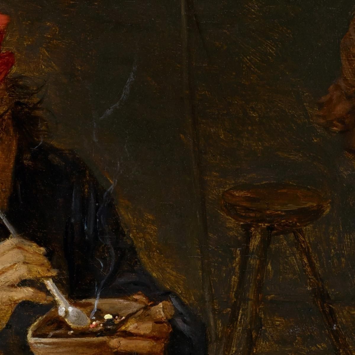Farmer In A Tavern Lighting His Pipe David Teniers The Younger dty35 canvas print
