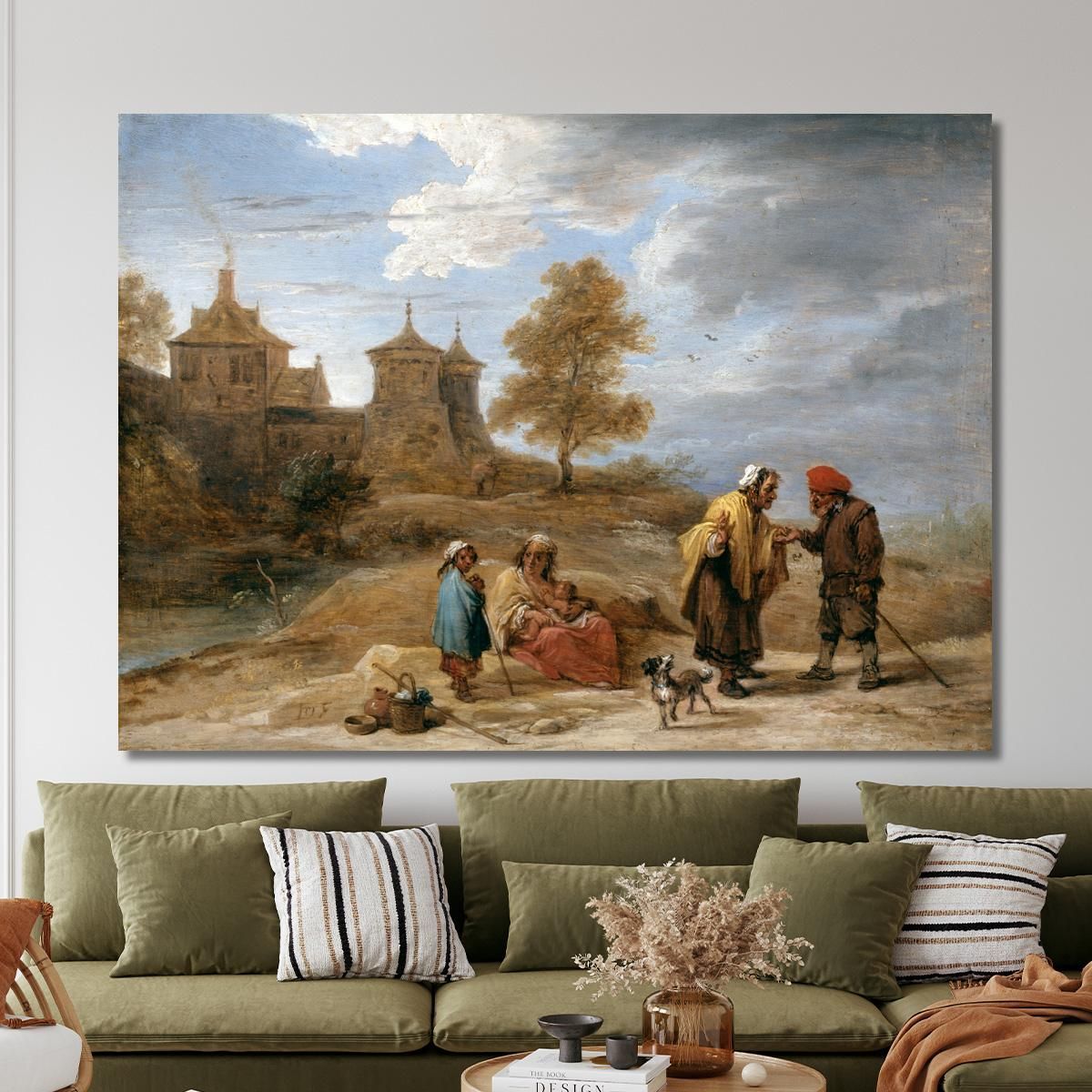 Gypsies In A Landscape David Teniers The Younger dty41 canvas print 