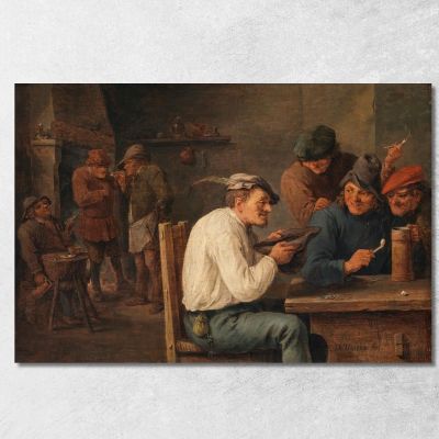 Hustle-Cap David Teniers The Younger dty43 canvas print 