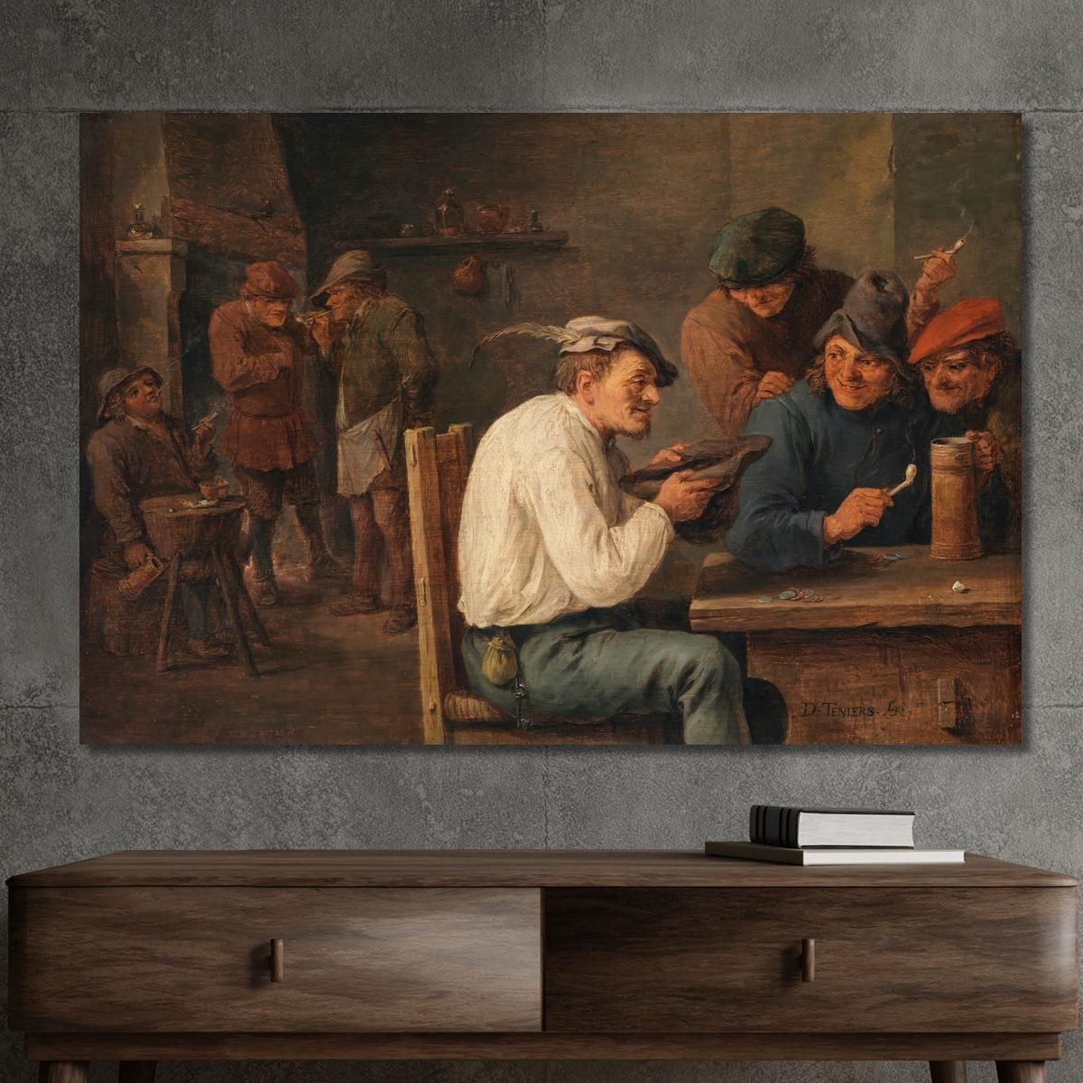 Hustle-Cap David Teniers The Younger dty43 canvas print 