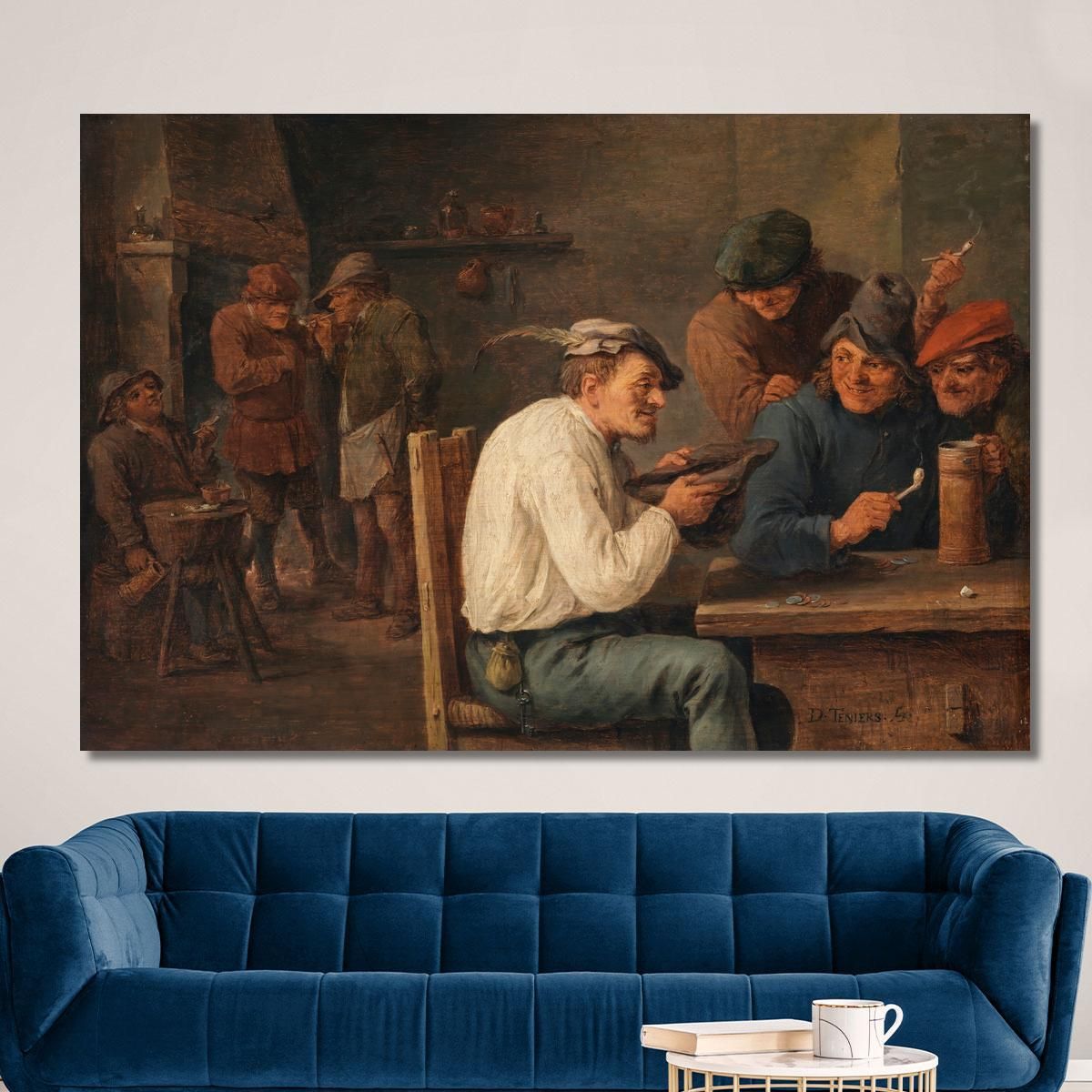Hustle-Cap David Teniers The Younger dty43 canvas print 