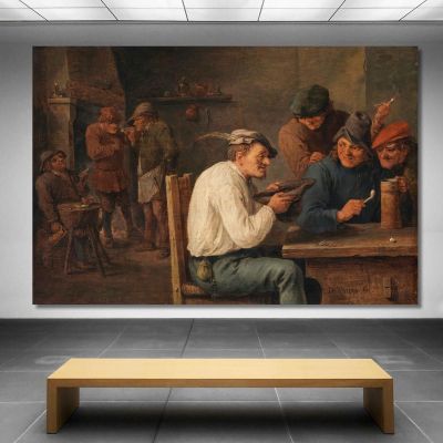 Hustle-Cap David Teniers The Younger dty43 canvas print 