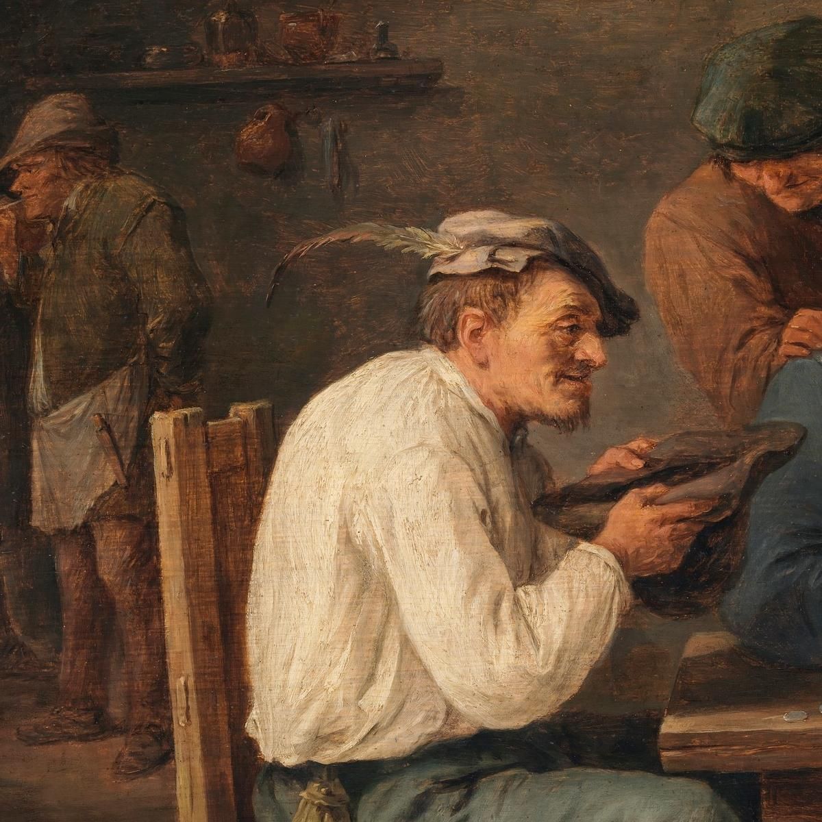 Hustle-Cap David Teniers The Younger dty43 canvas print