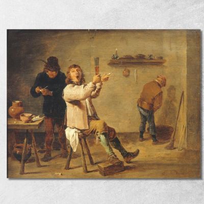 La Chanson À Boire David Teniers The Younger dty50 canvas print 