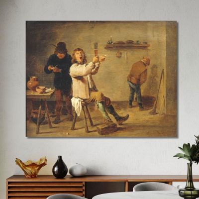 La Chanson À Boire David Teniers The Younger dty50 canvas print 