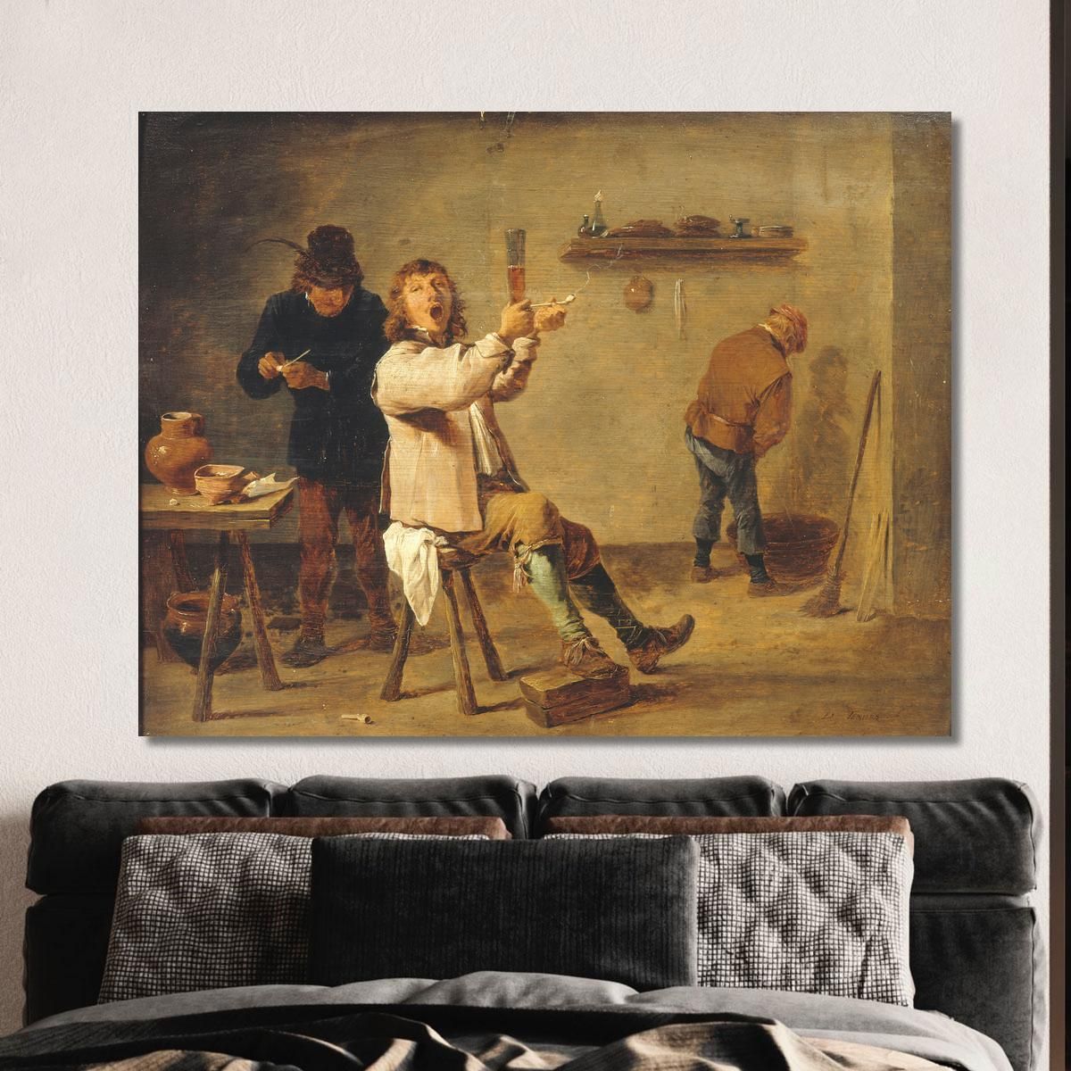 La Chanson À Boire David Teniers The Younger dty50 canvas print 
