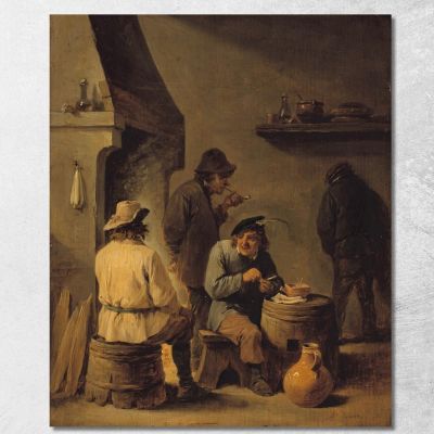 La Tabagie David Teniers The Younger dty51 canvas print 