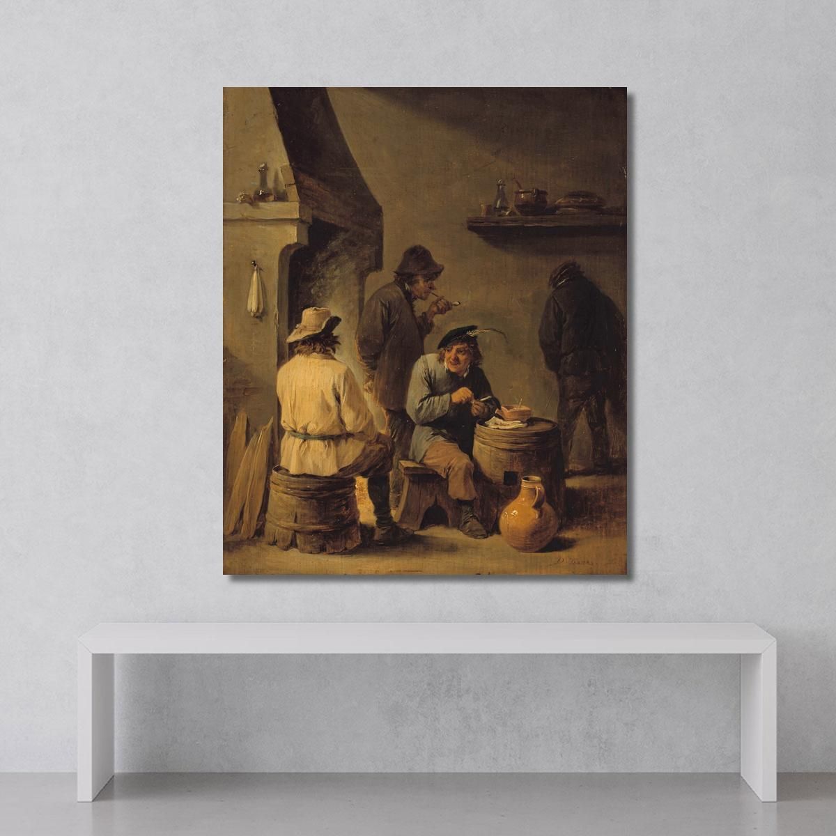 La Tabagie David Teniers The Younger dty51 canvas print 