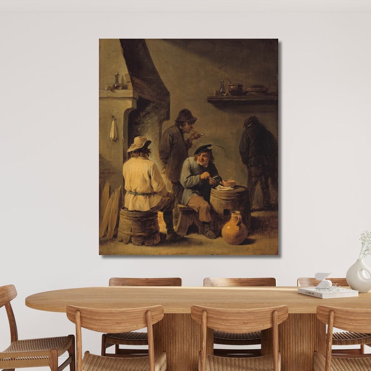 La Tabagie David Teniers The Younger dty51 canvas print 