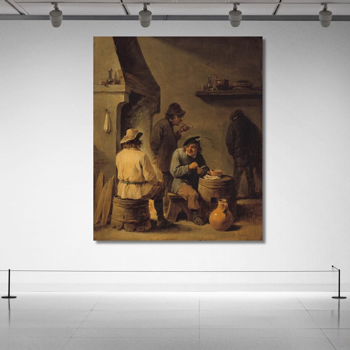 La Tabagie David Teniers The Younger dty51 canvas print 
