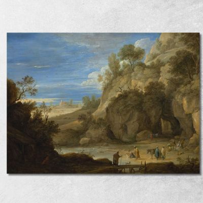 Landscape With A Gipsy Camp David Teniers The Younger dty52 canvas print 