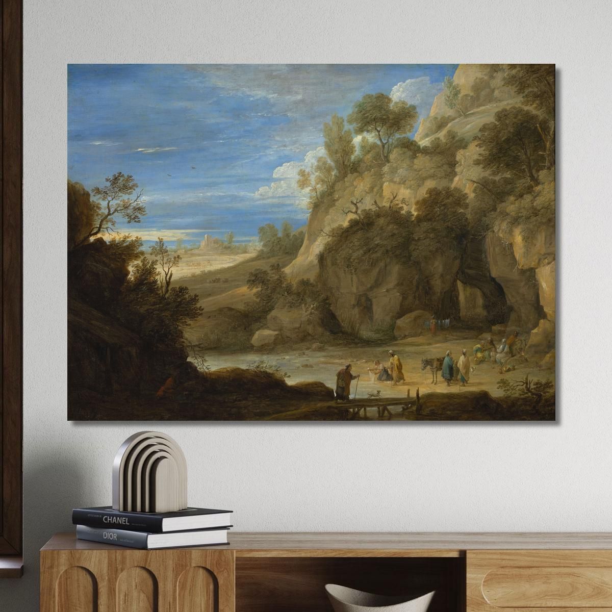 Landscape With A Gipsy Camp David Teniers The Younger dty52 canvas print 