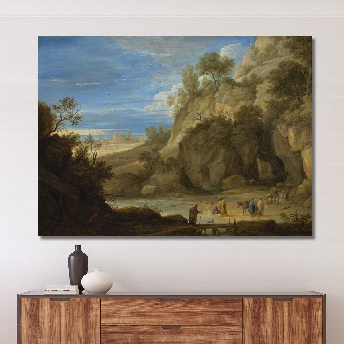 Landscape With A Gipsy Camp David Teniers The Younger dty52 canvas print 